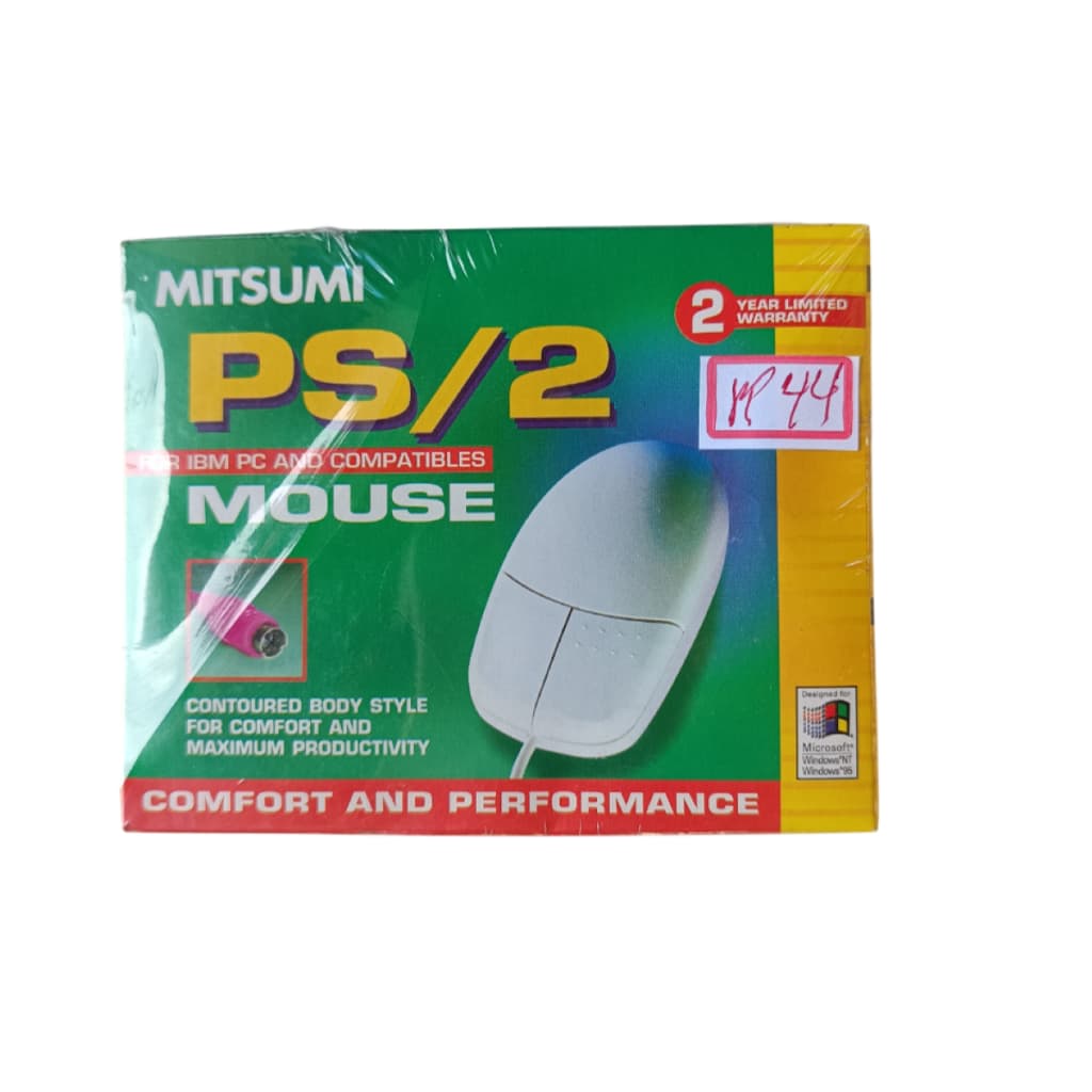 MOUSE MITSUMI BRANCO PS2 K44