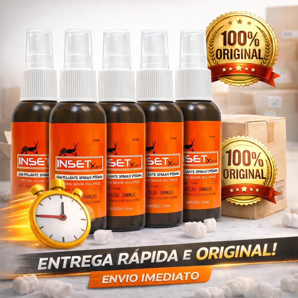 INSETICIDA INSET XOU 120ML PRONTO PARA USO COM BORRIFADOR