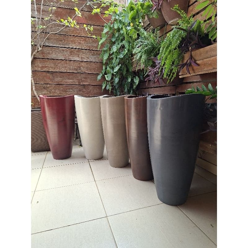 Vaso para planta Vasart alto grande 80cm Jumbo com proteção UV e garantia copacabana luxo premium #vaso #vasos #planta