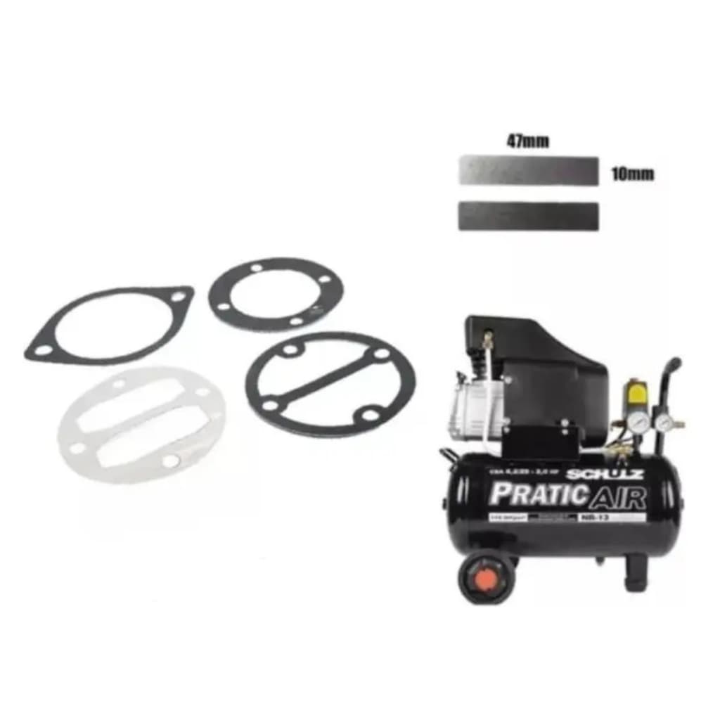 Junta Compressor Schulz Pratic Air Csa 8.2 Reparo De Valvula