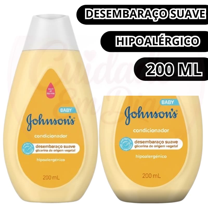 Condicionador Johnson’s Baby 200ml Infantil Hipoalergênico Desembaraço Fácil