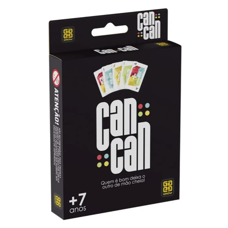 Jogo Cartas Can Can Diversão Amigos Interativo Acima 7 Anos Família Divertido Estratégia Grow