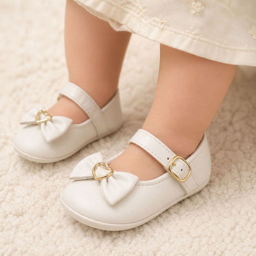 Sapatilha Bebê Menina Sapatinho Infantil Festa Batizado Luxo Com Laço