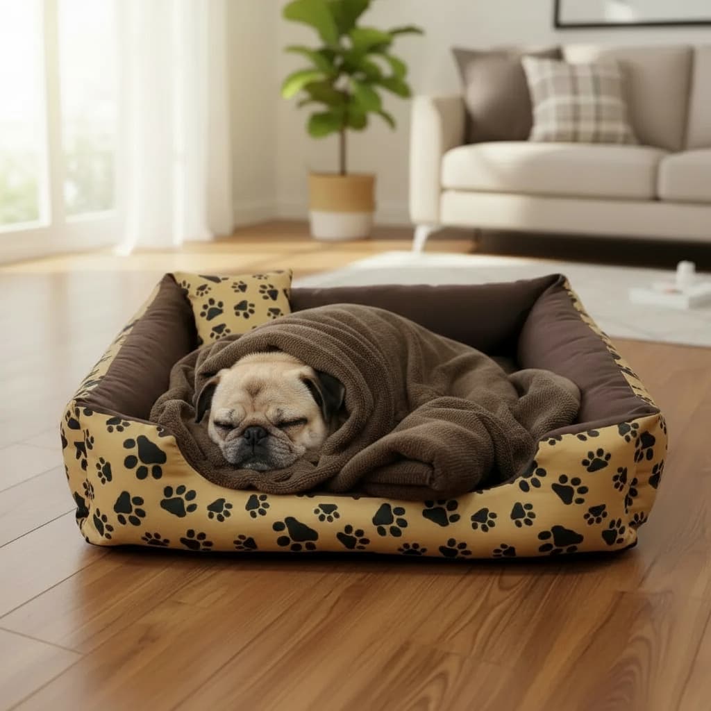 kit cama cachorro caminha de cachorro tamanho G para cachorro até 15kg cama + mantinha 90x1m