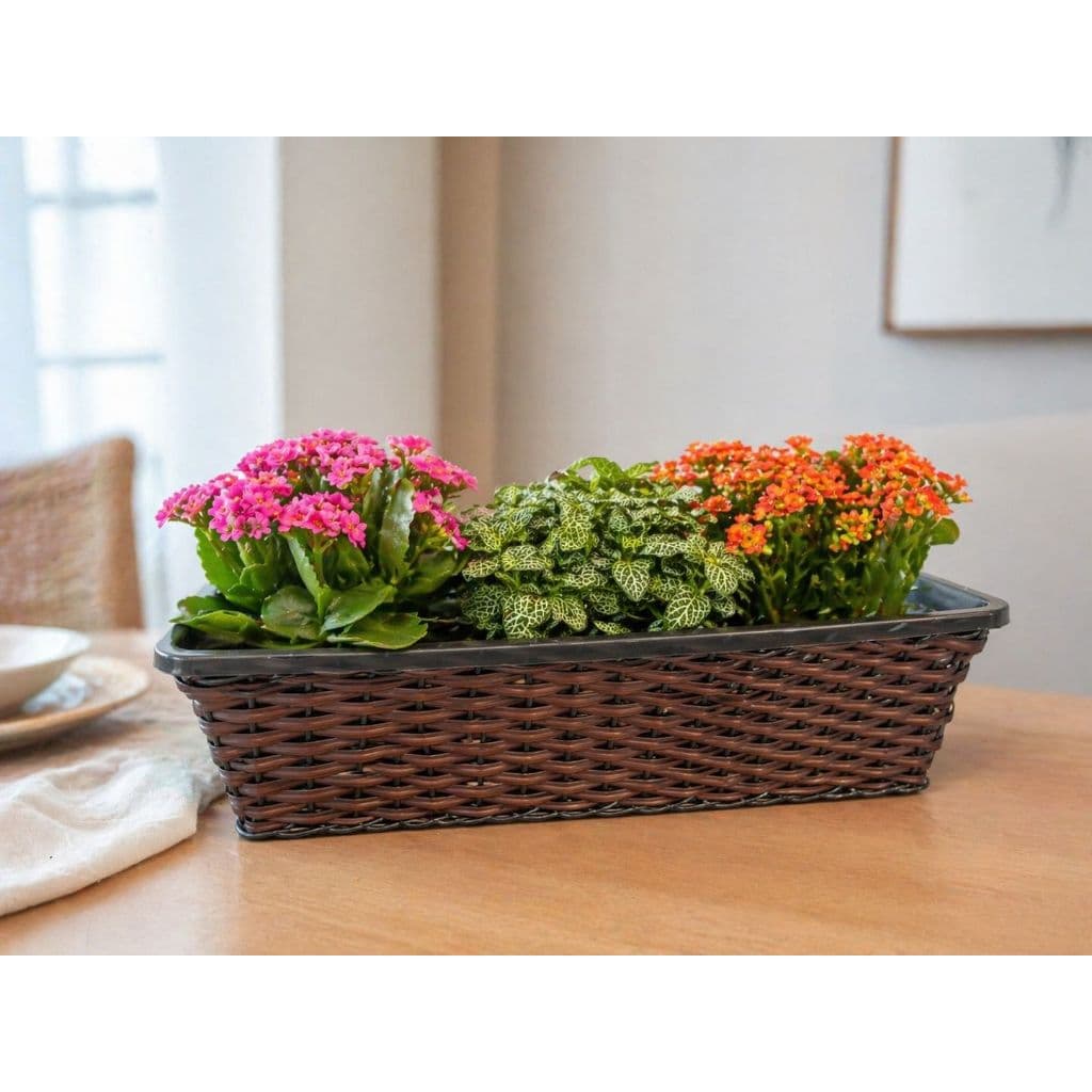 VASO FLOREIRA PRETA NOBRE PRODUTO MATO VERDE JARDINAGEM MEDIDA 60 CM