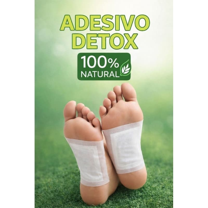 Adesivos Detóx para Pés – Eliminador Impurezas e Toxinas com Patches Desintoxicantes