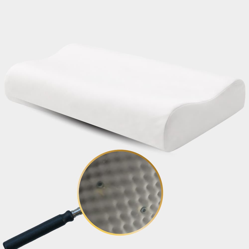 Kit 2 Travesseiros cervical ortopédico magnético espuma soft infravermelho premium