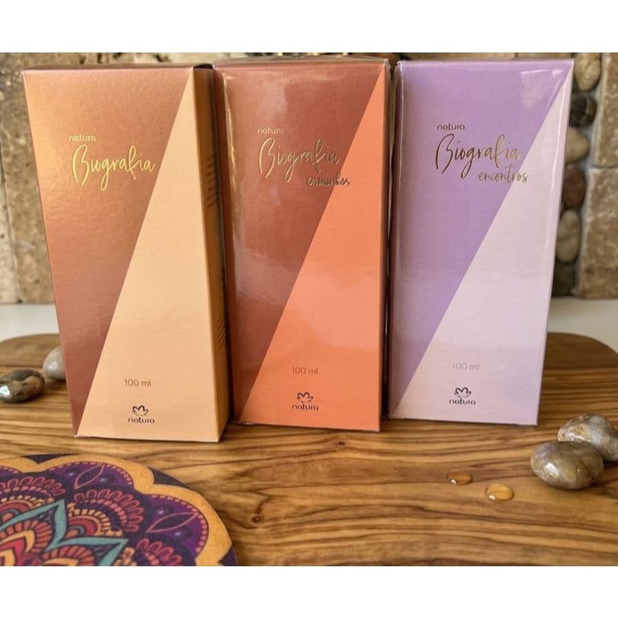 Perfume Feminino Natura 100ml Biografia Clássico Tradicional Biografia Caminhos Encontros Assinatura