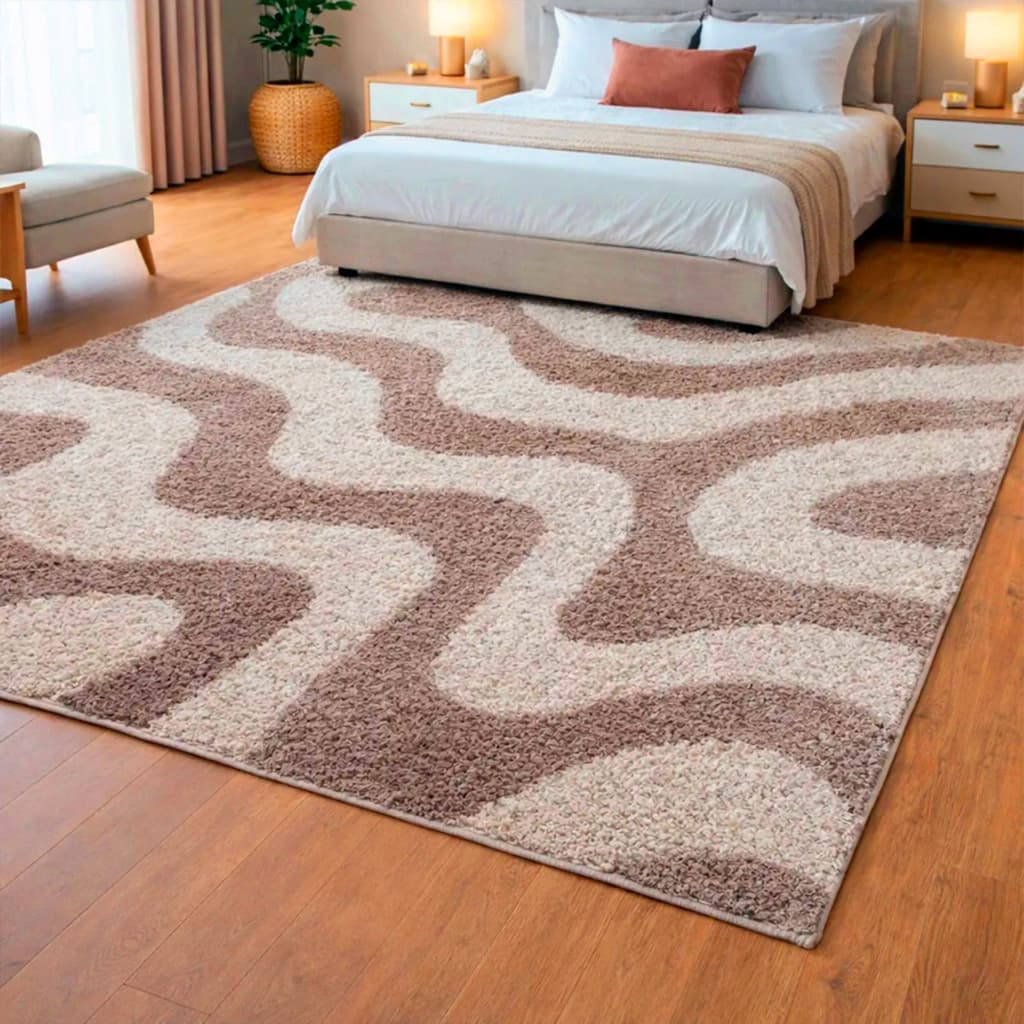 Tapete Gigante Para Sala 2,00m x 2,50m Estampado Antiderrapante Felpudo Grande Moderno Quarto Luxo