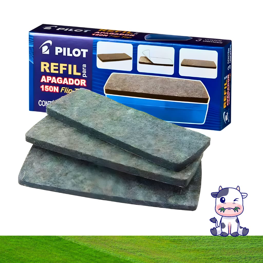 Refil Para Apagador De Quadro Branco FlipTop 150N Pilot c/3 Unidades