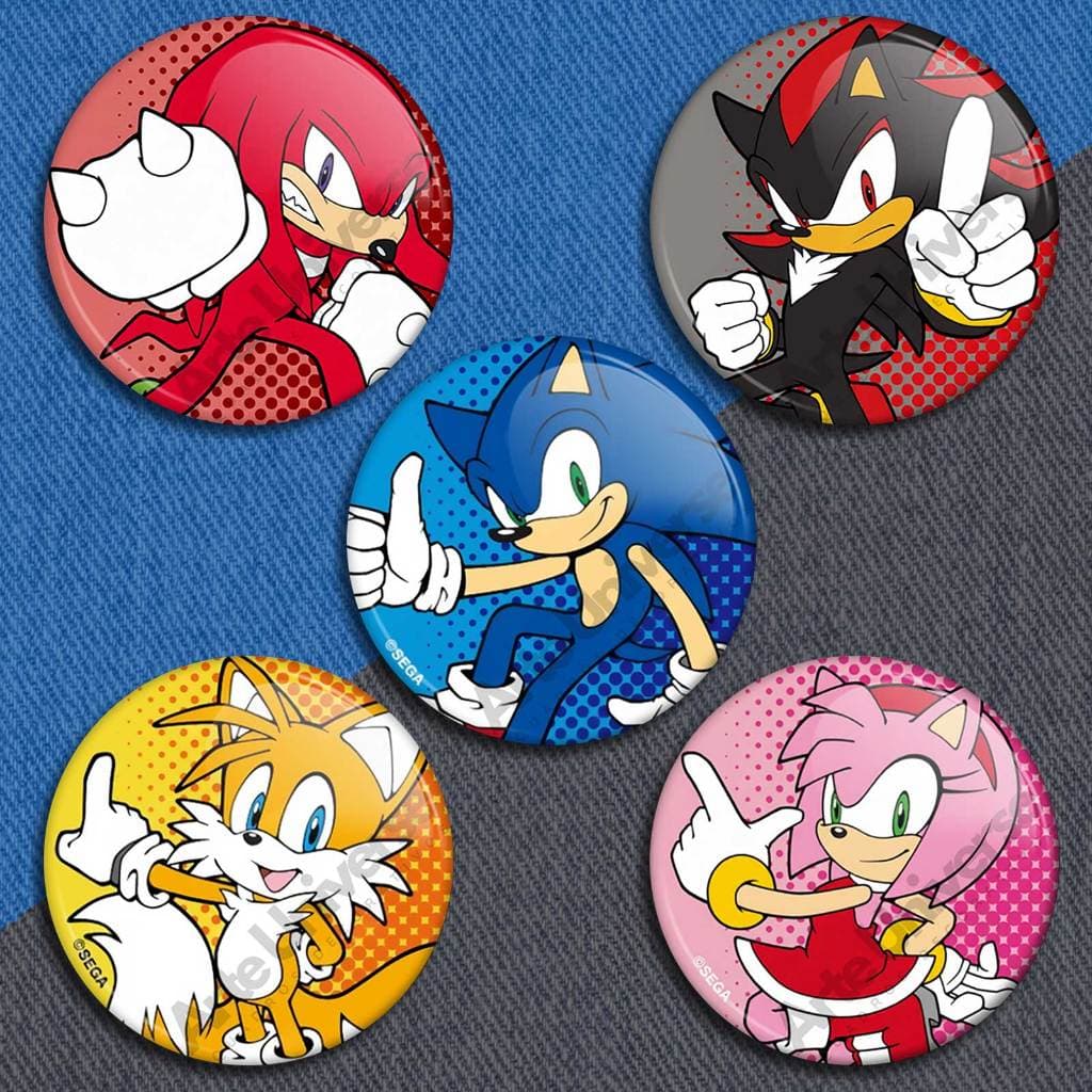 Botons Sonic personagens, broches sonic filme pins buttons
