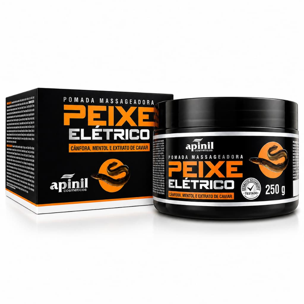 POMADA MASSAGEADORA PEIXE ELETRICO 250 G APINIL 01 UNIDADE