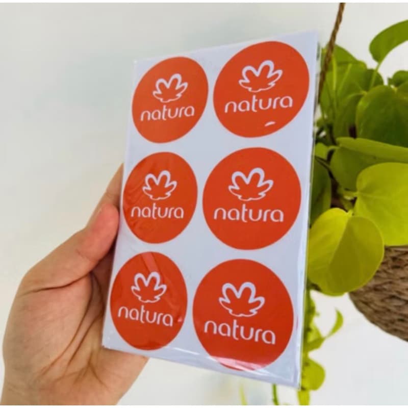 ADESIVO ETIQUETA REVENDEDORA BOTICÁRIO / NATURA / AVON / EUDORA / JEQUITI / ROMMANEL - EMBALAGENS