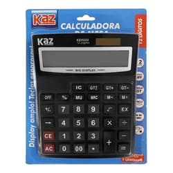 Calculadora Mesa Kaz 12 Dígitos Cor Preto