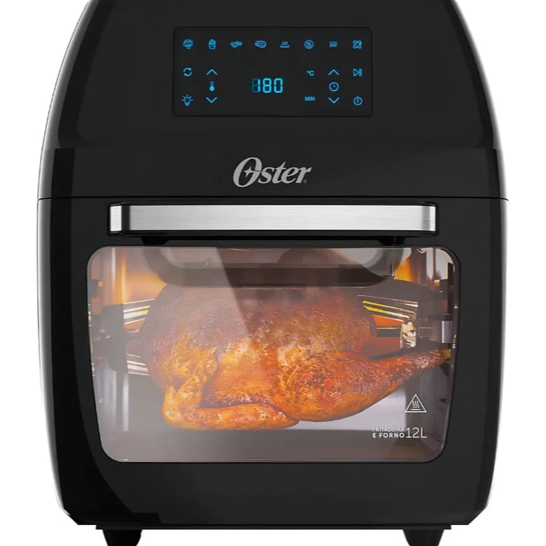 Carcaça, Cesto Rotativo, Espeto, Grades e Grelhas Fritadeira Air Fryer Oster 3 em 1 OFRT780
