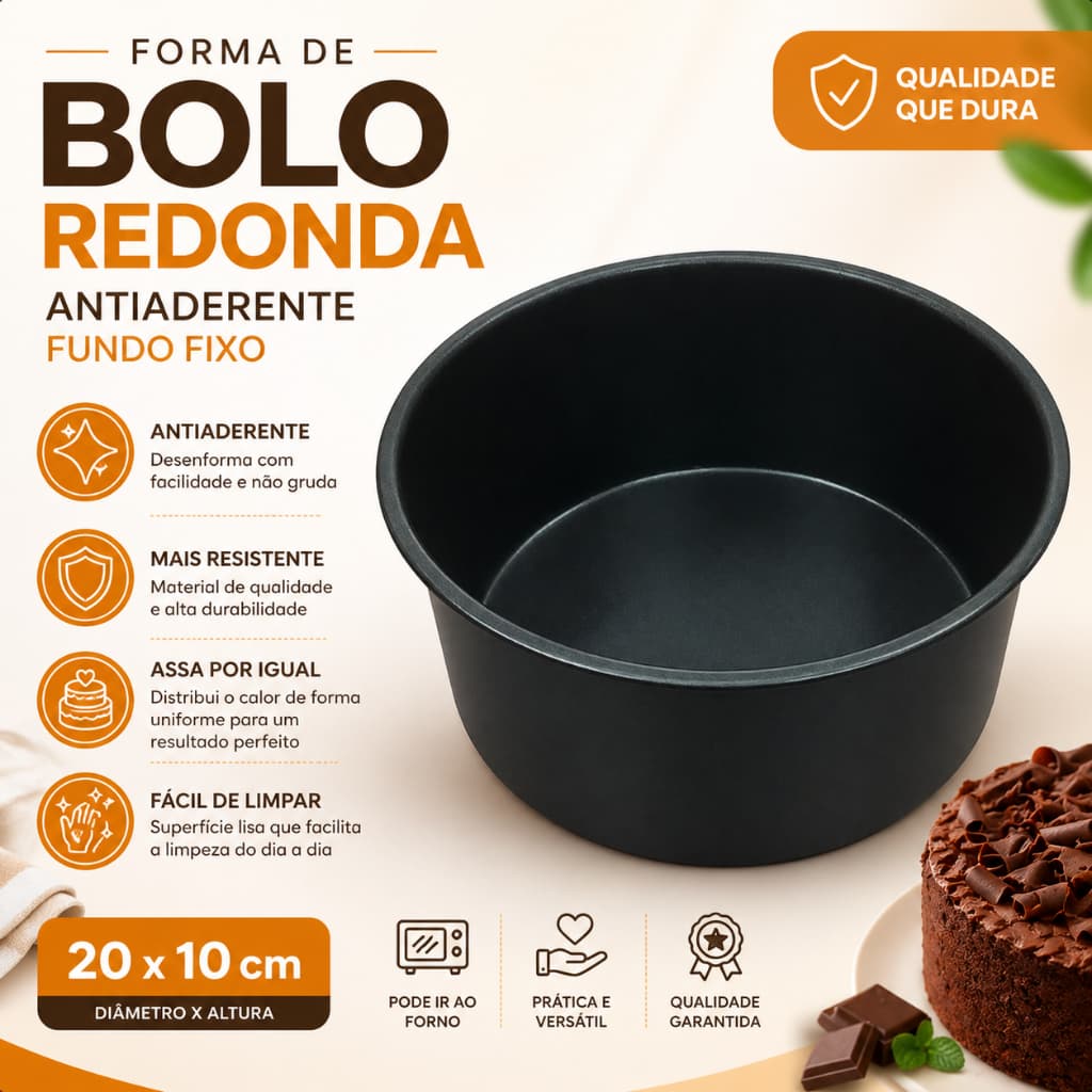 Forma Assadeira Redonda Extra Alta AA 20 Jolly