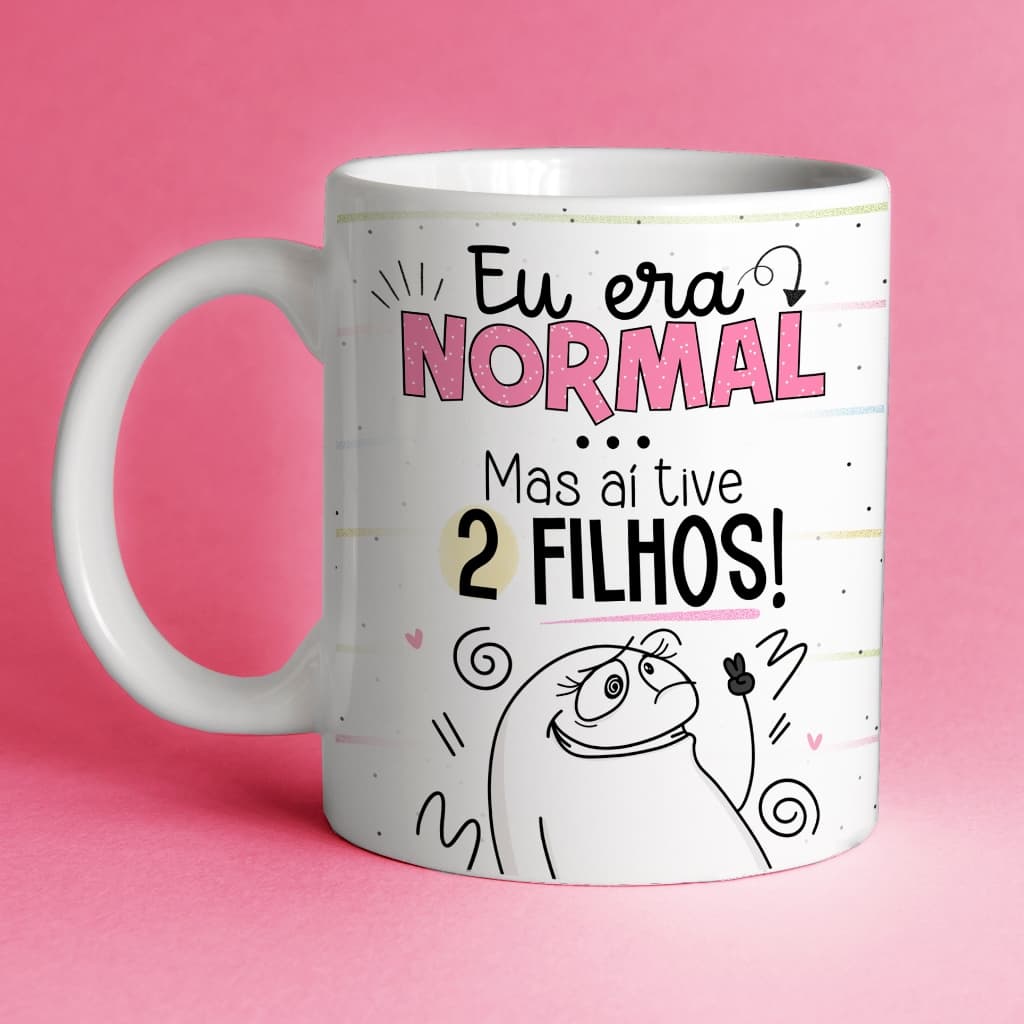 Caneca Mãe Flork - Mãe engraçada - Dia das Mães Personalizada