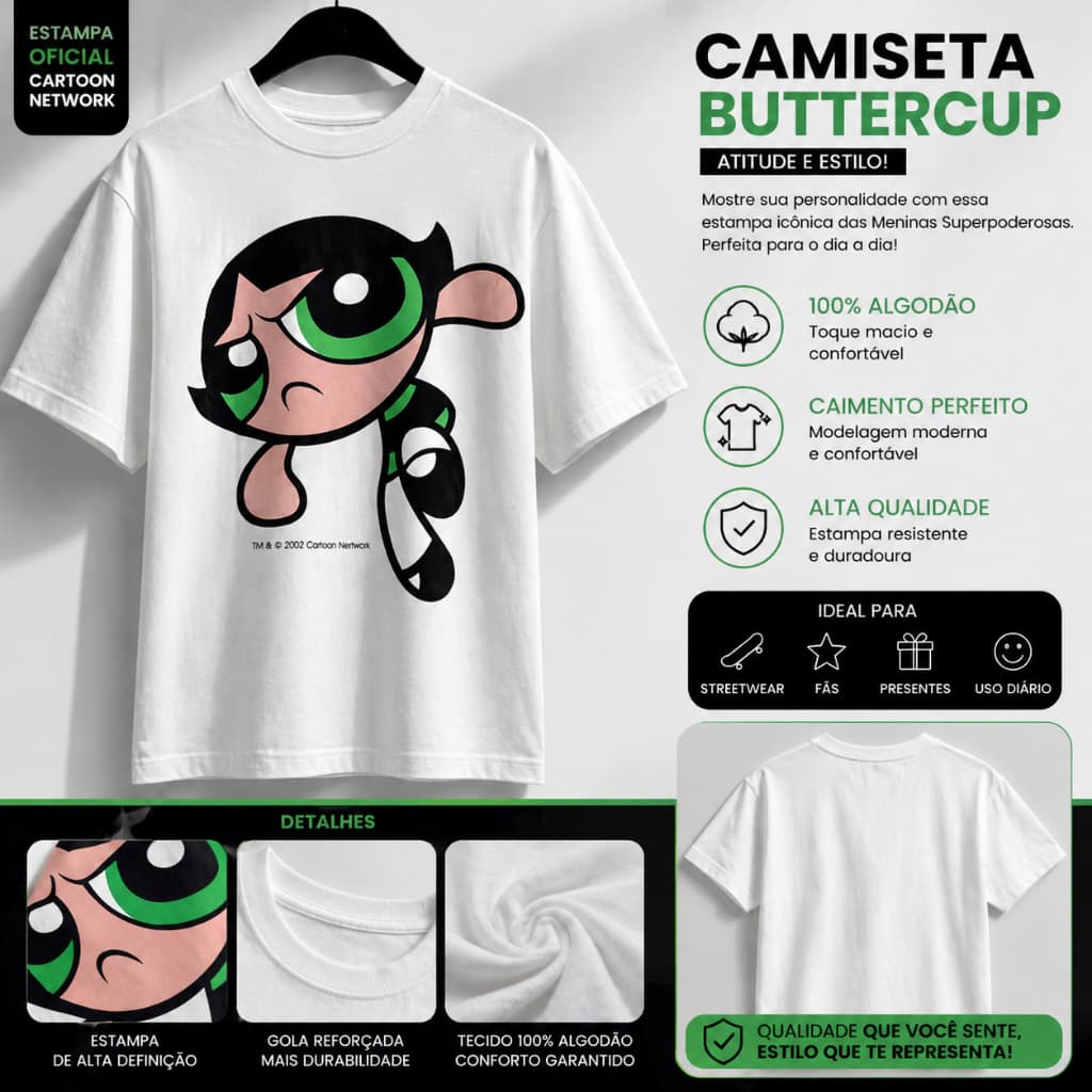 Camisetas Docinho Baby Look Super Poderosa Venda Atacado Varejo P M G GG