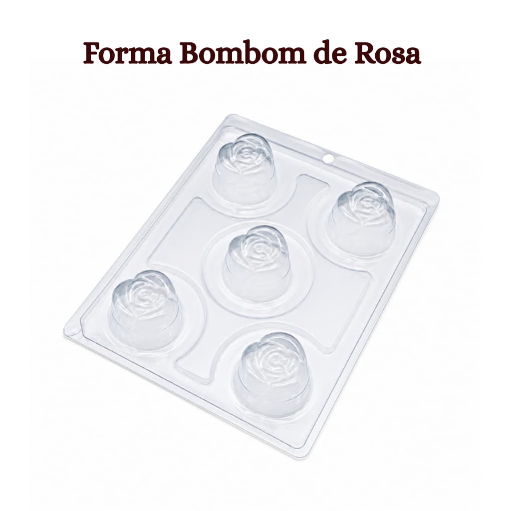 Forma Bombom Rosa Peres BWB 9420 Acetato com Silicone Chocolate Doces Confeitaria Profissional