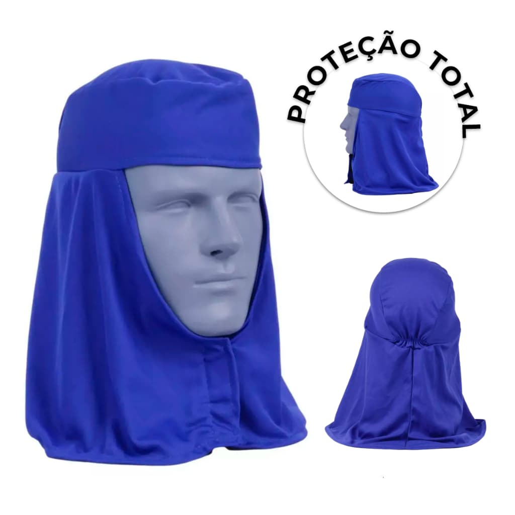 Touca Soldador Brim Com Velkro protecao sol com CA Qualidade Premium