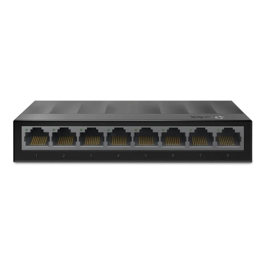 Switch Gigabit TP-Link LS1008G 8 Portas RJ45 Gigabit 10/100/1000Mbps Plug Play Compacto Silencioso