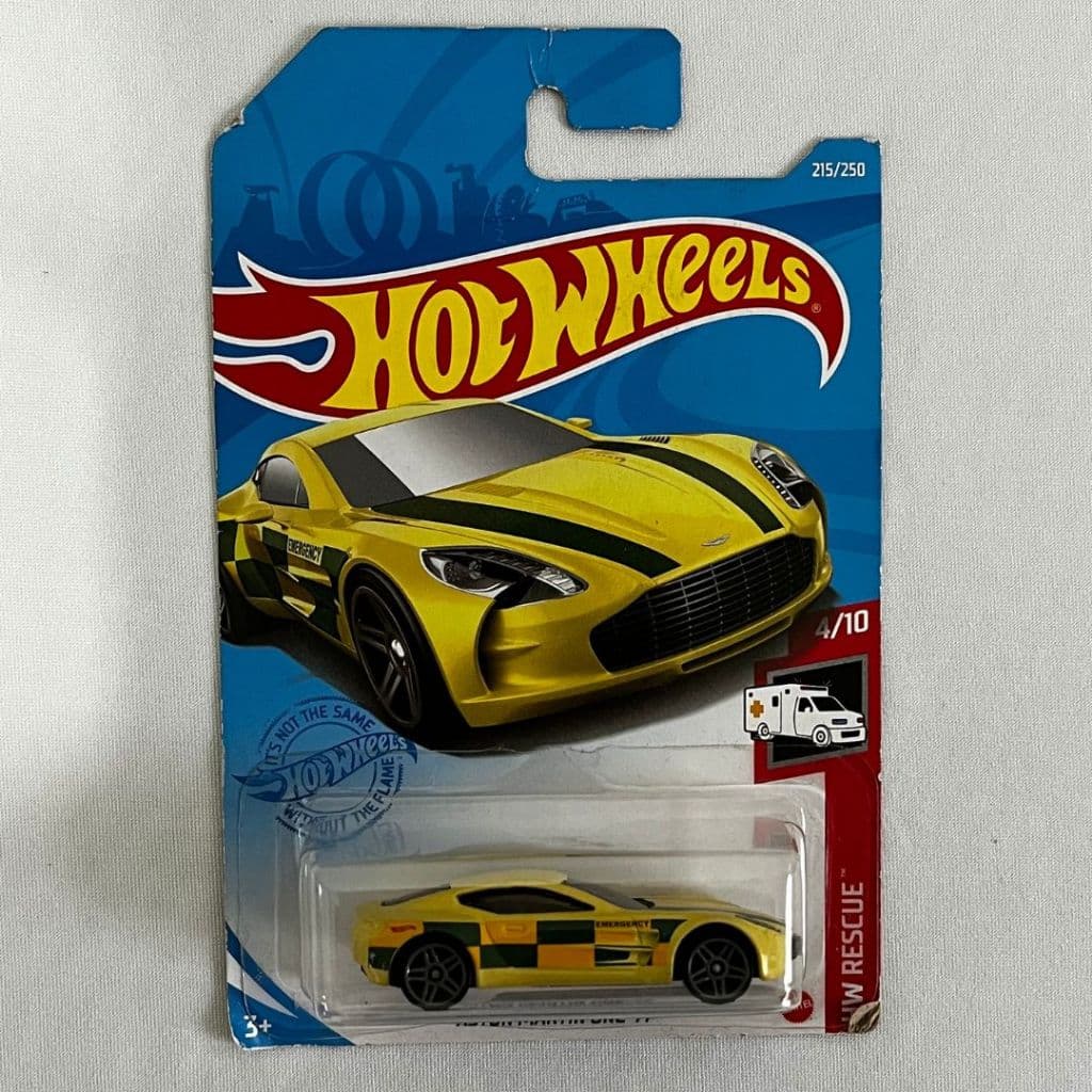 Carrinho Hot Wheels Aston Martin One-77 - Mattel Miniaturas - Original - Coleção HW Rescue