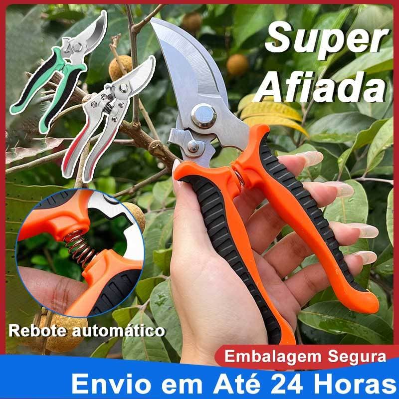 Tesoura de Poda Profissional Super Afiada - Corte Sem Esforço para Jardim e Plantas