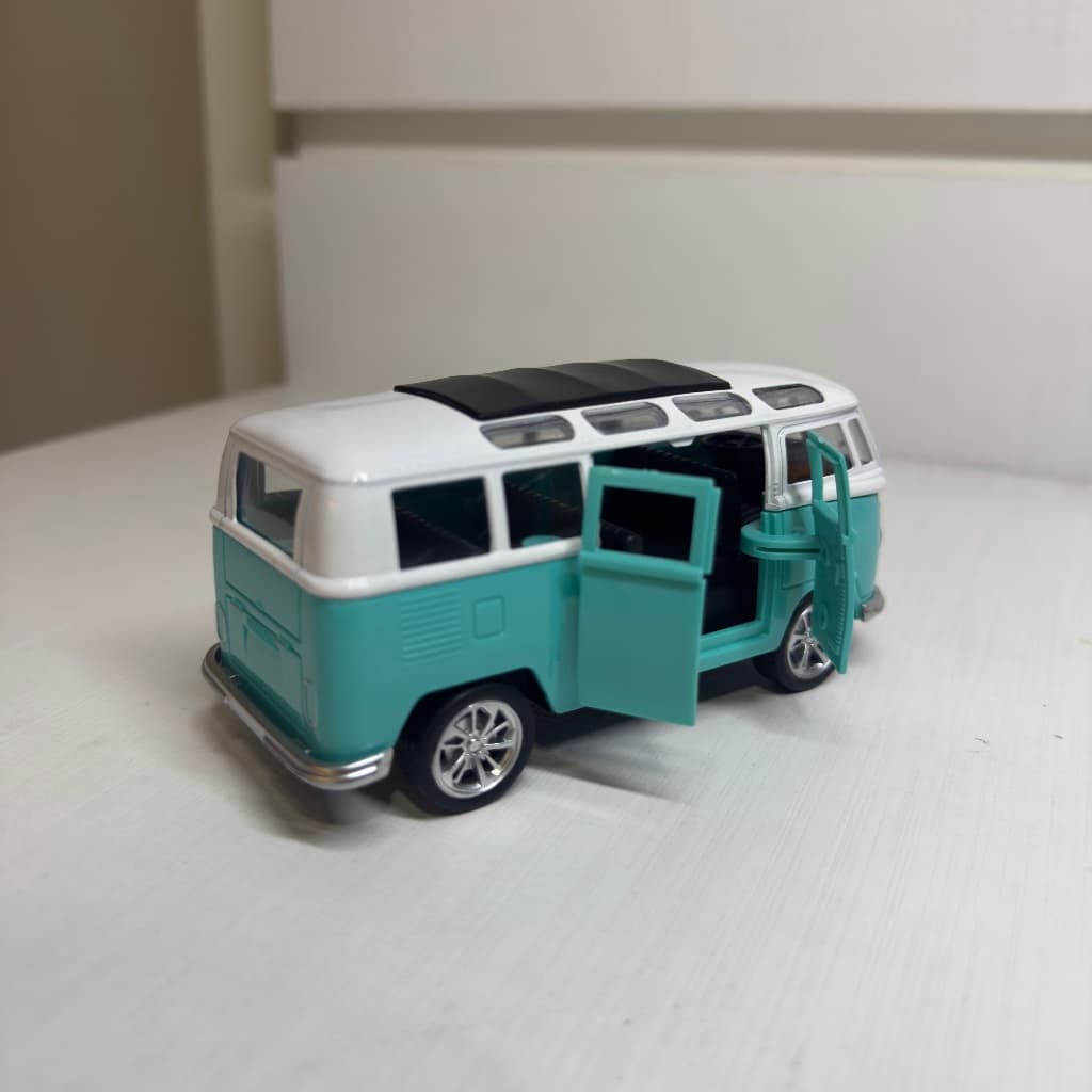 Miniatura Kombi De Ferro | Corujinha | Metal | Abre Portas | Fricção