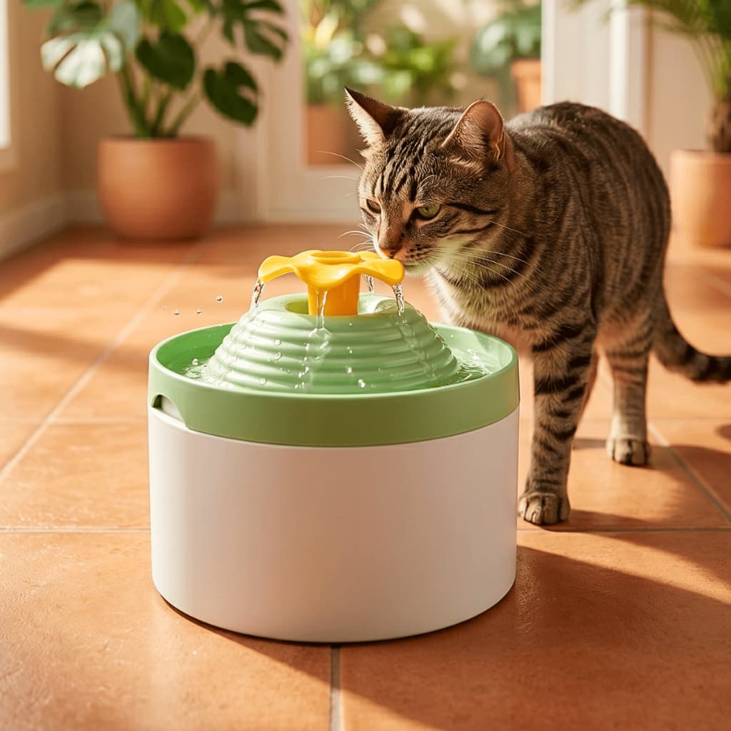 Fonte De Água Bebedouro Para Gatos E Cães Flower Florzinha Durapets 2L