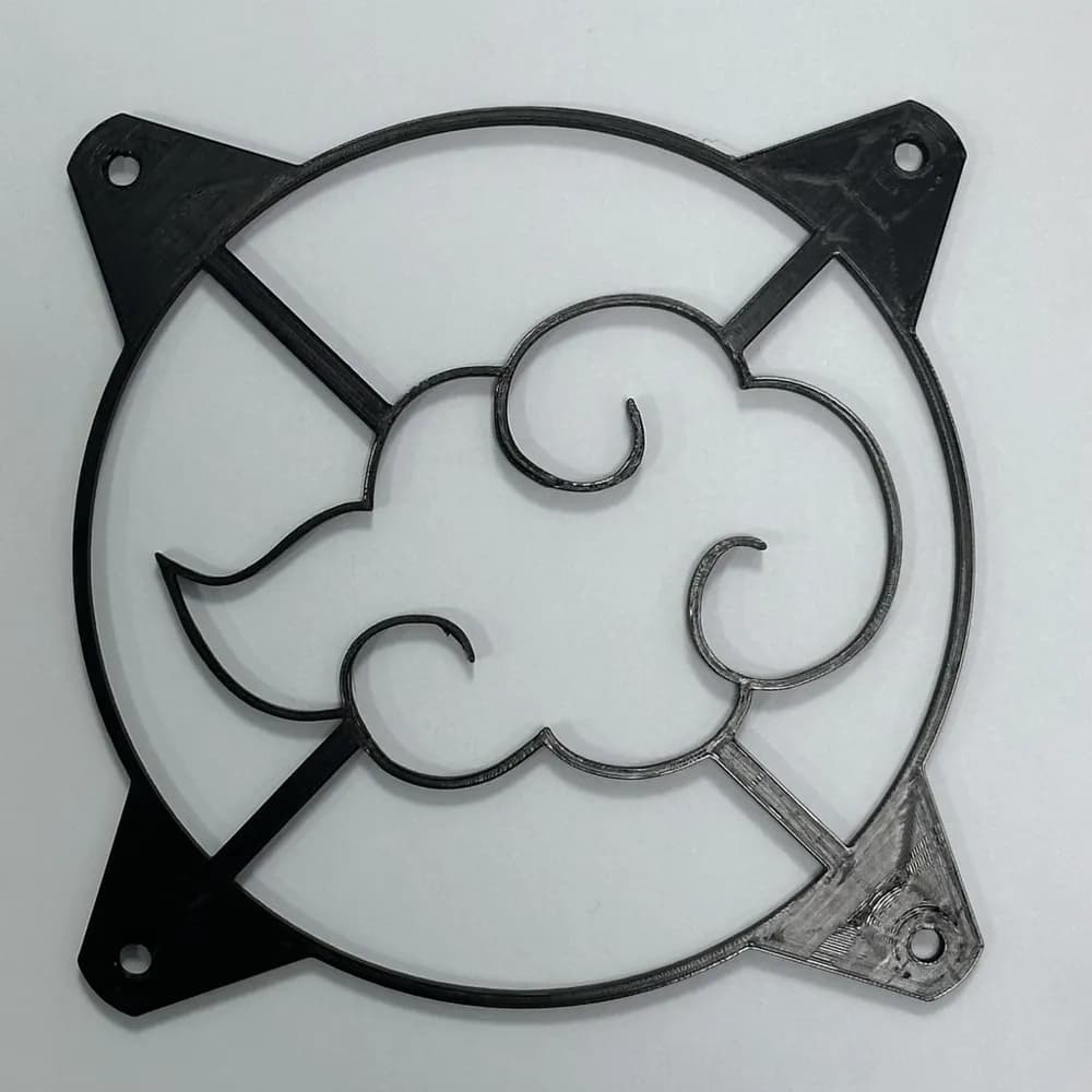 Grade Ventoinha 120mm Akatsuki Naruto PC Gamer Anime