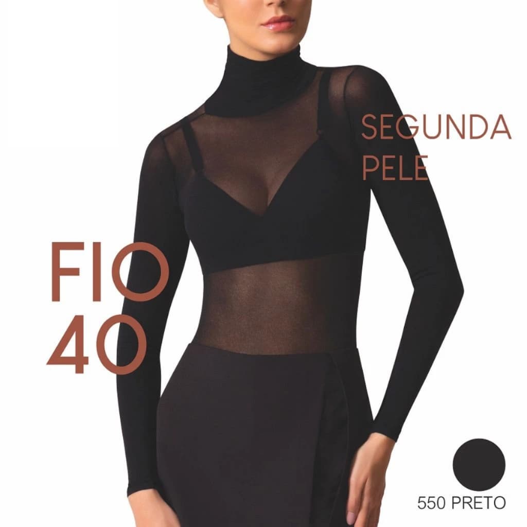 Segunda Pele Feminina Gola Alta Selene 9900 Casual Inverno Frio Tam Unico
