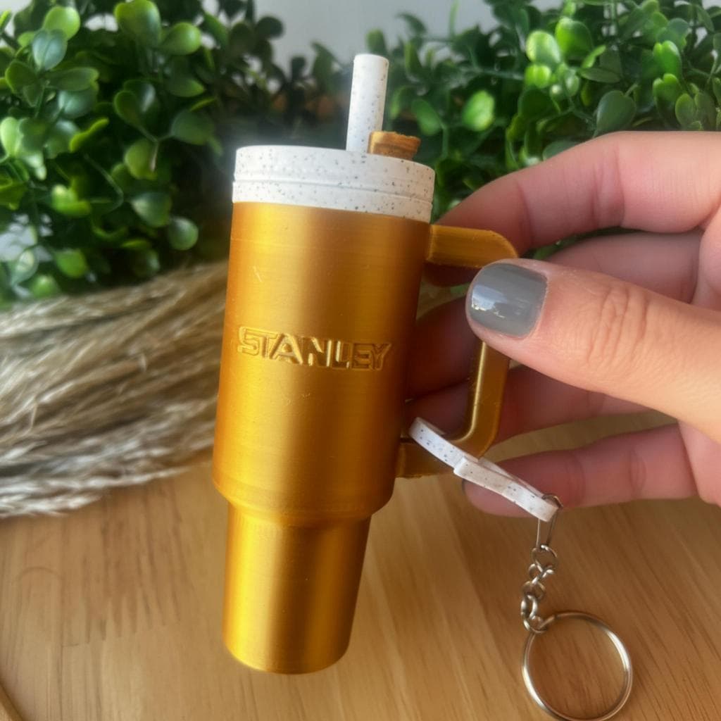 Chaveiro Copo Térmico Porta Batom Lip Balm Porta Dinheiro Compartimento Secreto Bag Charm Pingente Tampa Rosqueavel