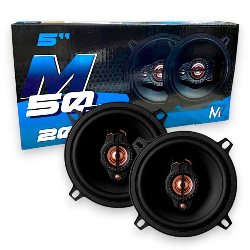 Kit Alto Falante Automotivo 5 Pol M7 200w Triaxial M50PRO