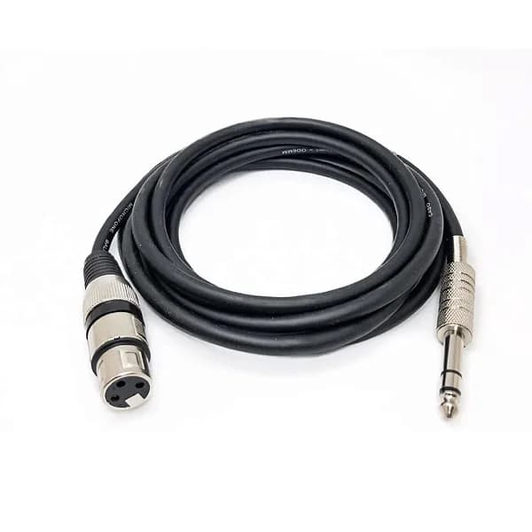 Cabo P10 Stereo para XLR Fêmea Balanceado Profissional – Áudio Limpo | Vários Tamanhos