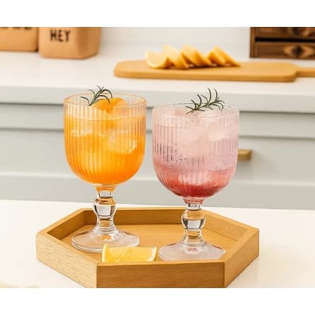 Kit 6 Taças de Vidro Athens 380ml – Sofisticação para Bebidas