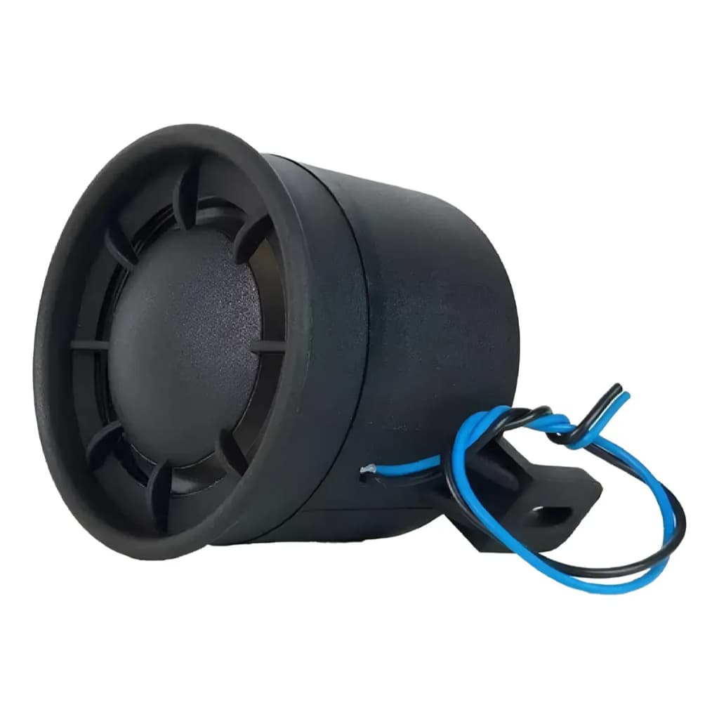 Sirene Bitonal Fks 6v P/ Alarme Automotivo E Residencial Fio Azul