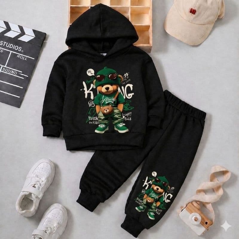 Conjunto Moletom Infantil Menino e Menina Peluciado Térmico Flanelado Criança Inverno Moda