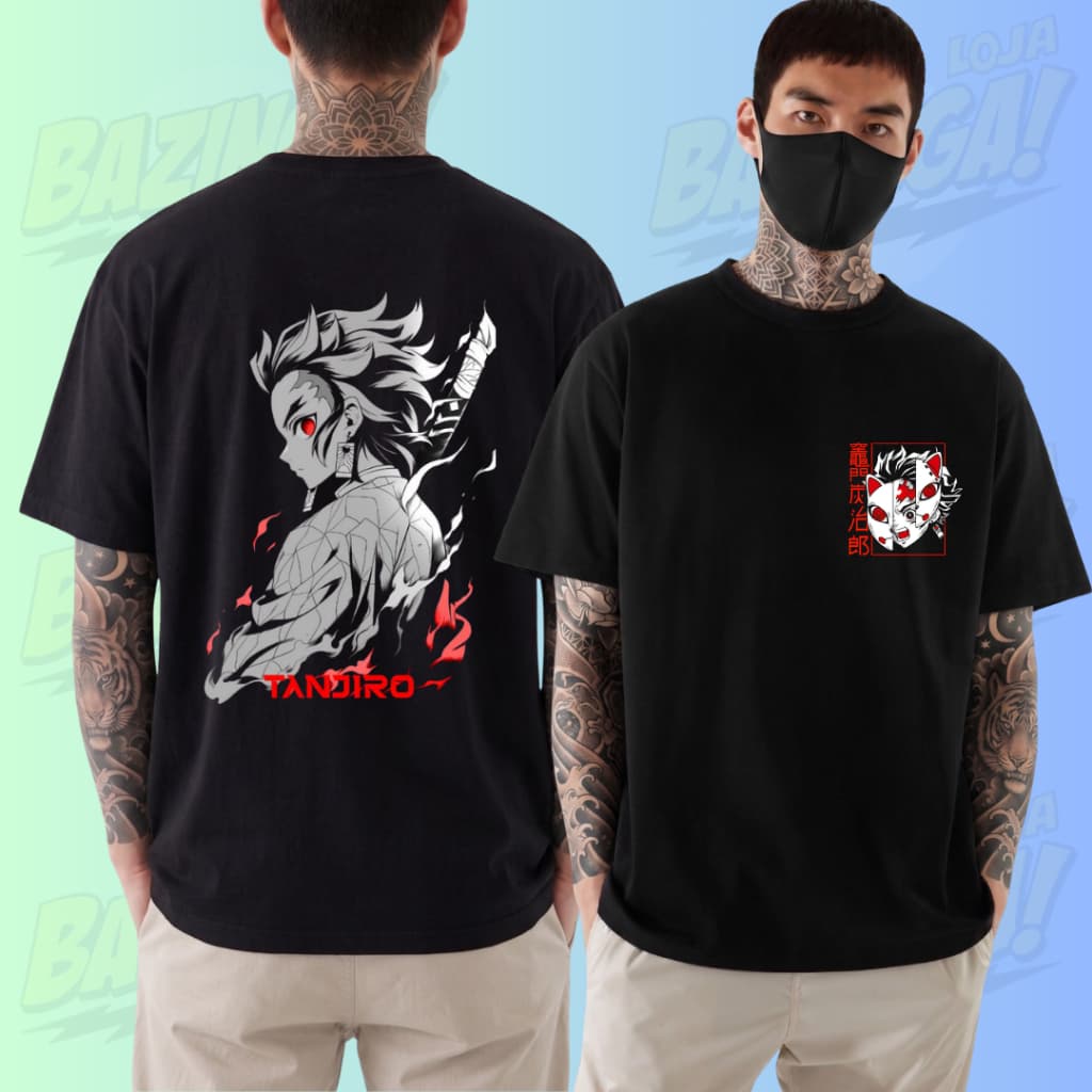 Camiseta DEMON SLAYER - Kimetsu NoYaiba - TANJIRO - anime