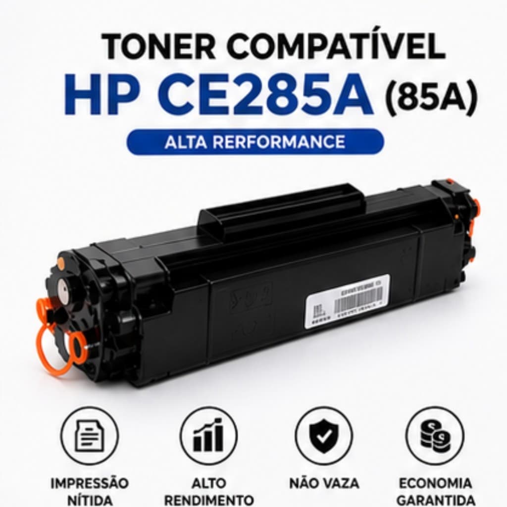 Toner HP CE285A Compatível Premium Para P1102 P1102W M1132 M1212 Impressão Profissional