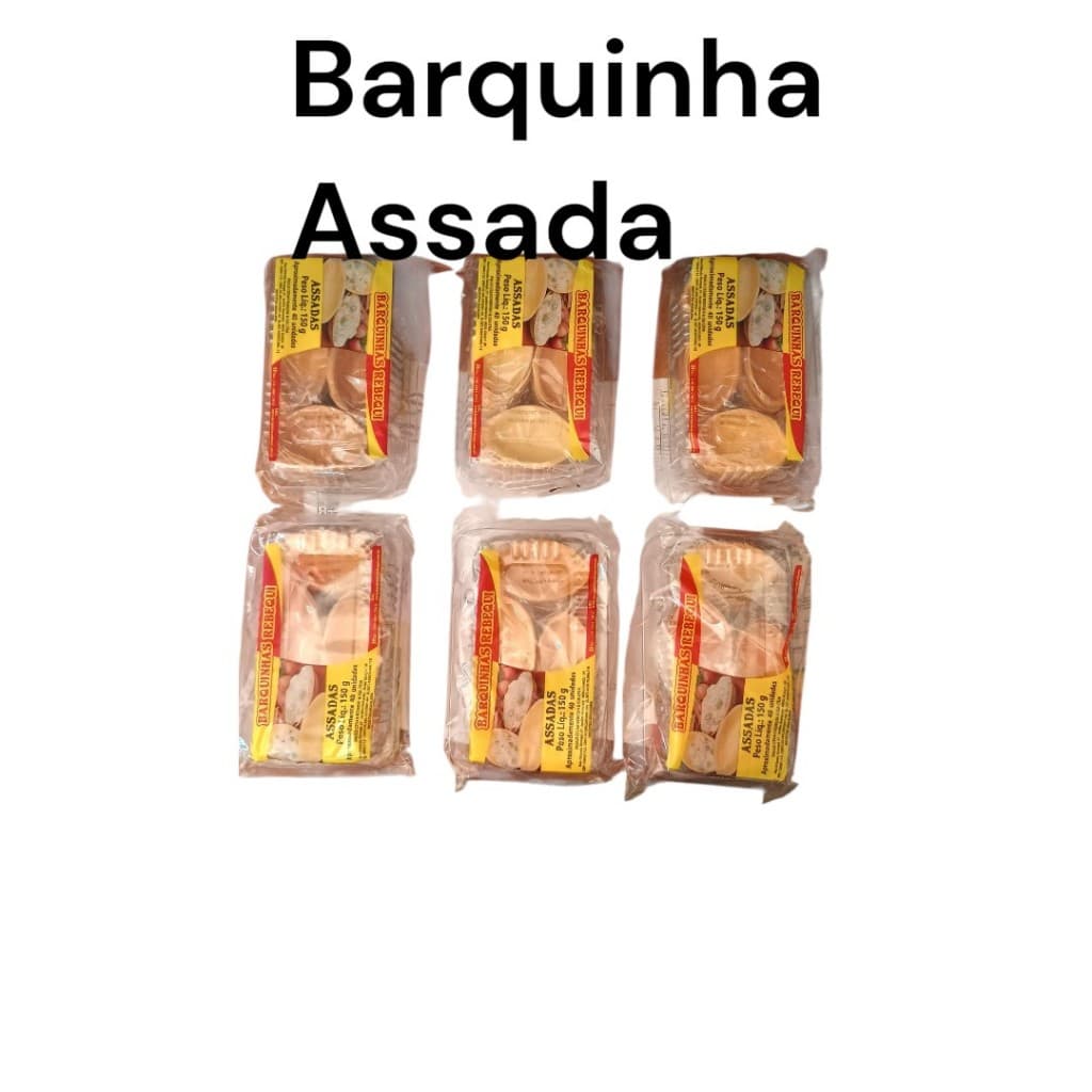 Kit Barquinha Rebequi Assada 150gr Com 240 Unidades
