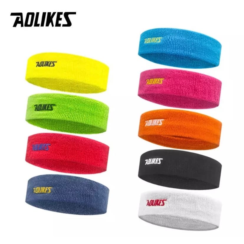 Faixa Testeira Sweatband Aolikes Respirável Esportiva Crossfit Corrida Yoga Tênis