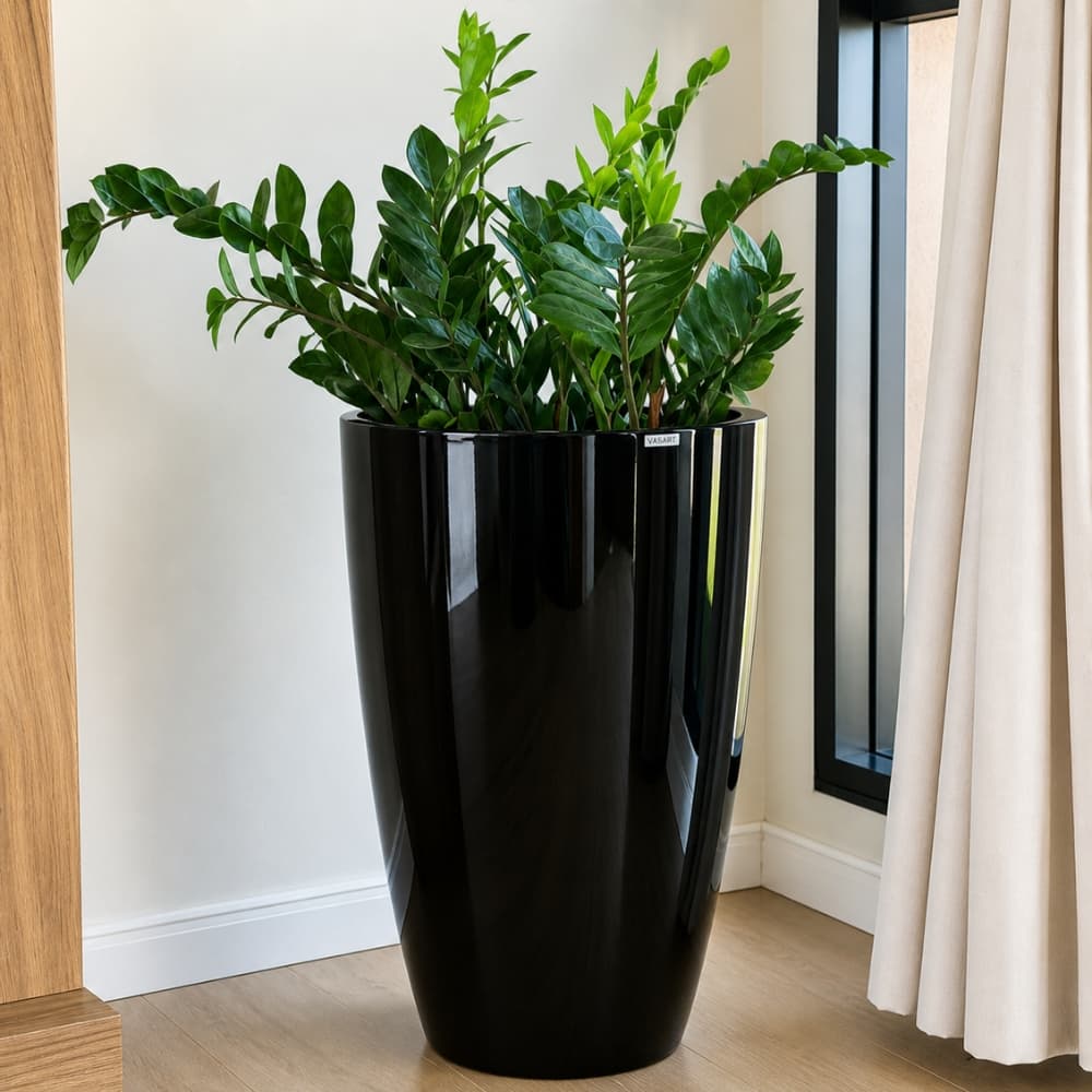Vaso De Fibra De Vidro Roma M 70cm Brilhantes e Foscos Decorativo