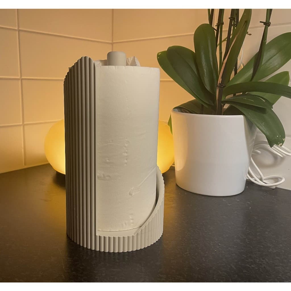 Suporte de Papel Toalha de Bancada Organizador Cozinha Moderno Elegante