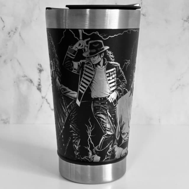 Copo Térmico Personalizado Michael Jackson Gravação a Laser 360º