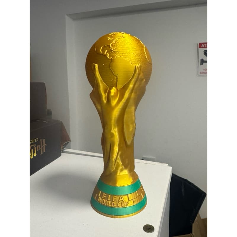 🏆 Troféu Taça do Mundo 16cm – Perfeito para Premiações e Decoração