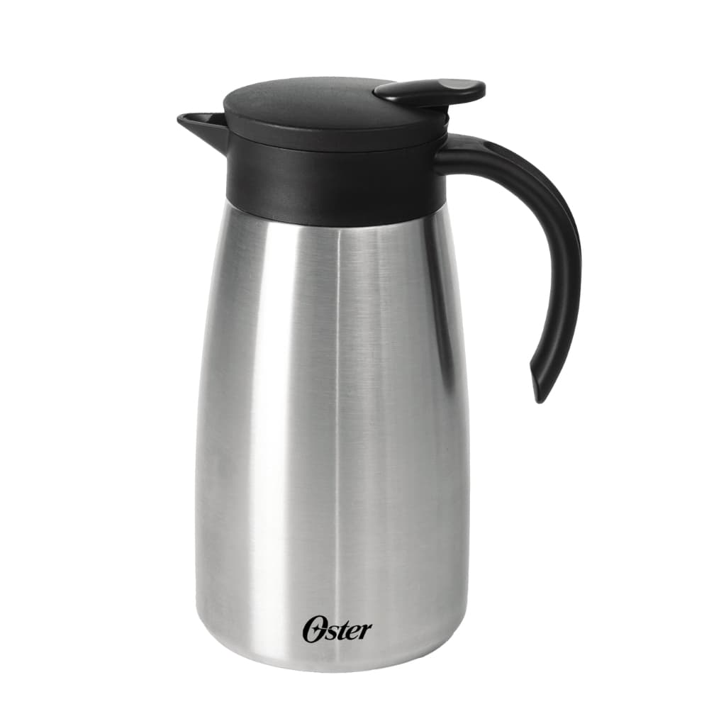Garrafa Térmica Oster Casselbeck 1L Aço Inox, Mantém Quente 6h, Frio 12h e Tampa com Alça Resistente