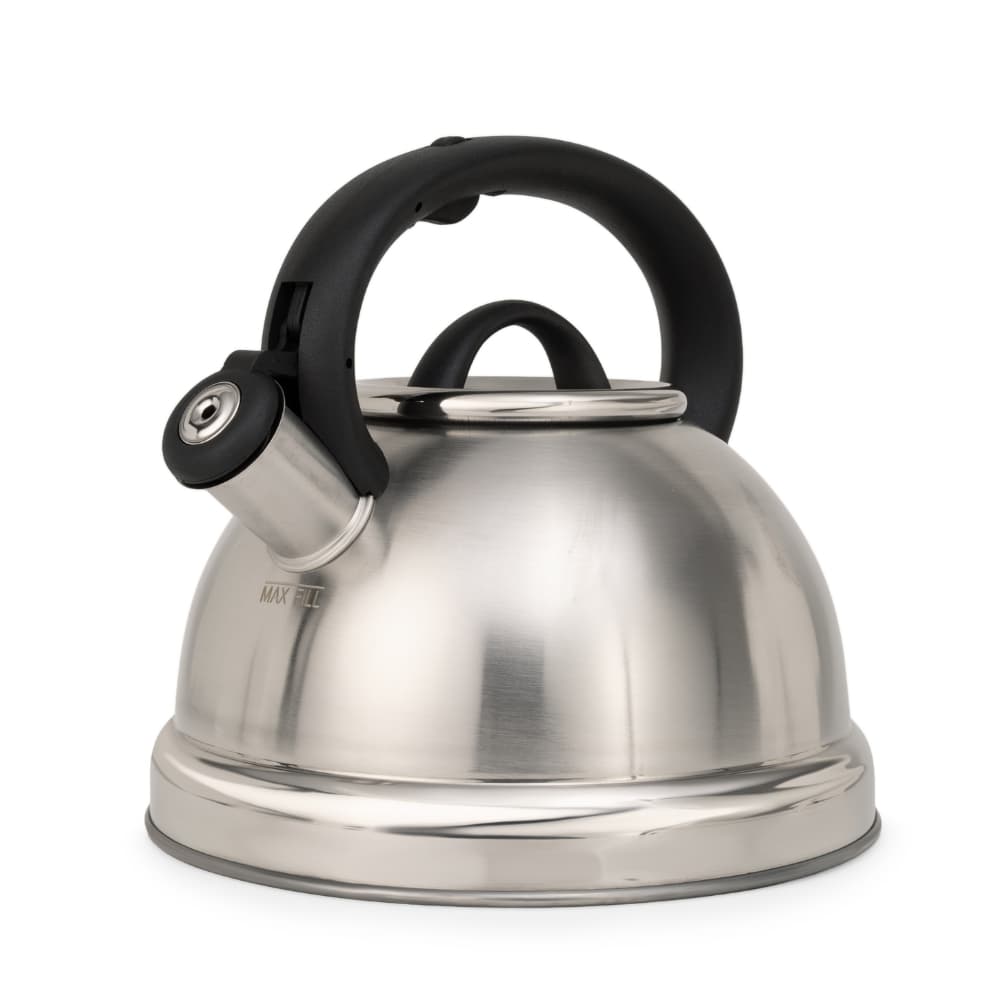 Chaleira Com Apito 3L Oster Clydepark, Aço Inox, Indução, Cabo Nylon Resistente e Segura