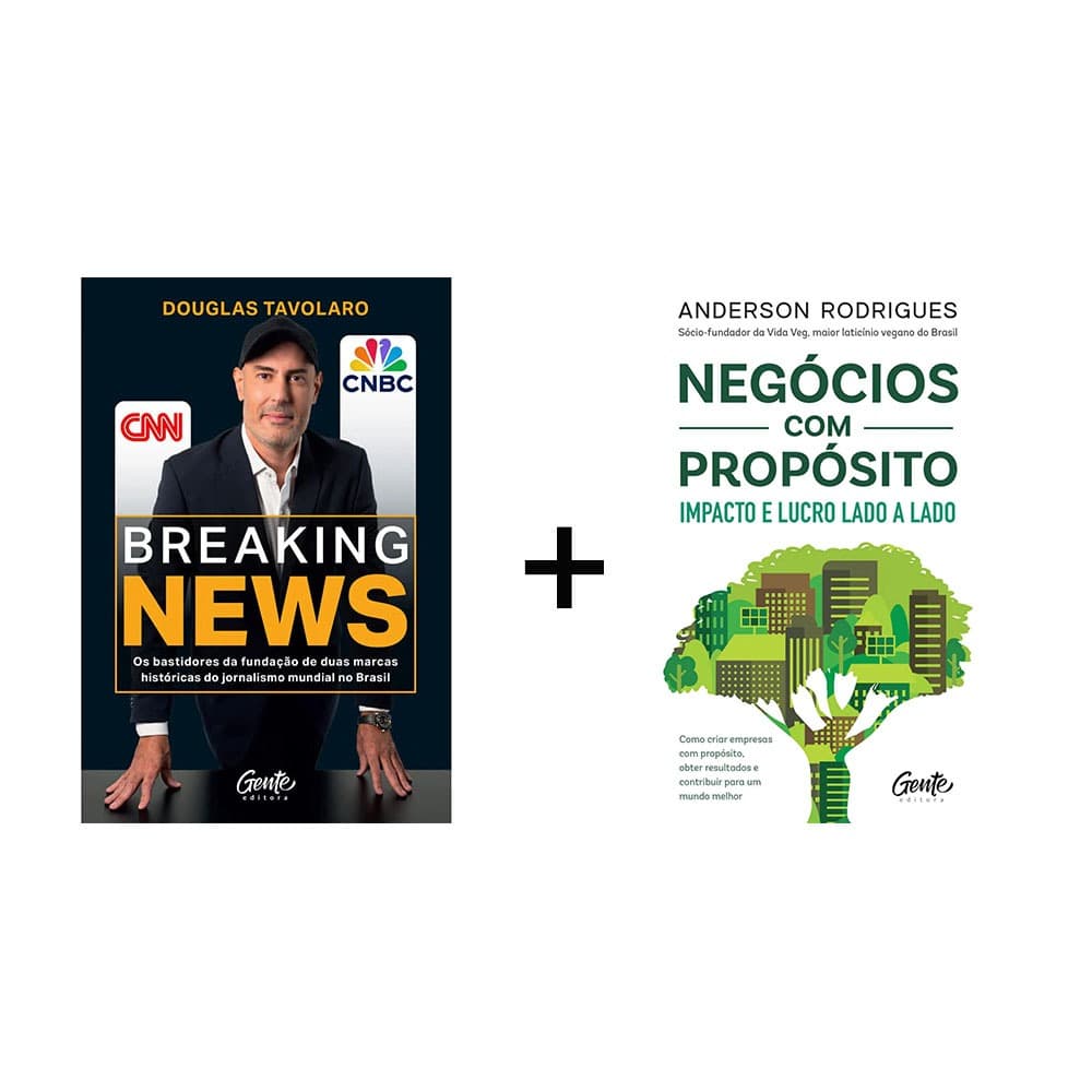 Combo 2 Livros - Breaking News e Negócios com Propósitos
