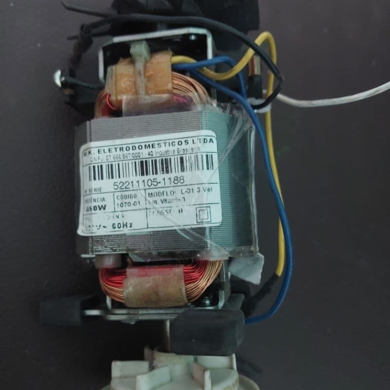 motor liquidificador mallory vitamix 3v modelo L-31 127v funcionando perfeitamente