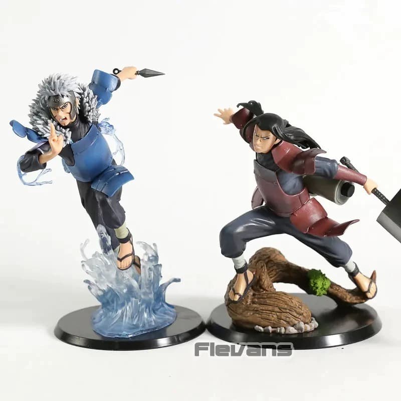 Hashirama & Tobirama 18cm Action Figures Naruto Shippuden Colecionaveis para Enfeite decoração anime geek presente